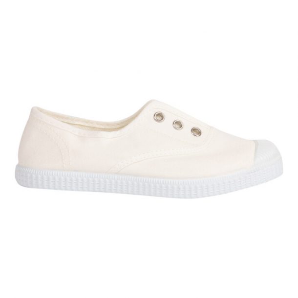 White canvas outlet plimsolls ladies