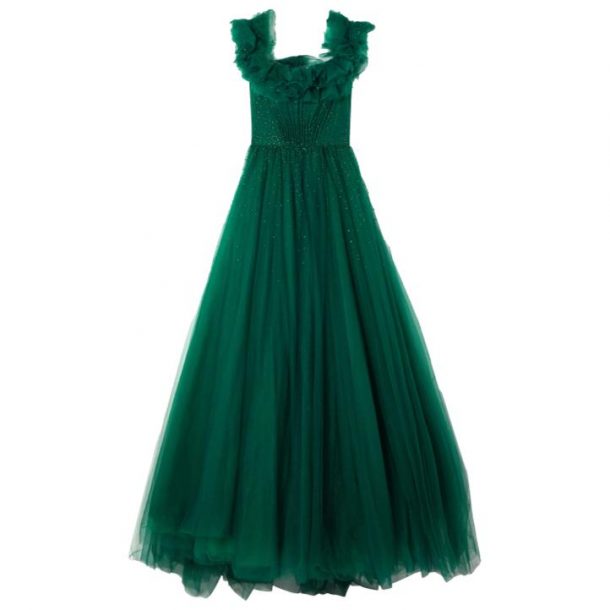 Kate Middleton's Green Gown • Jenny Packham 'Wonder' Gown