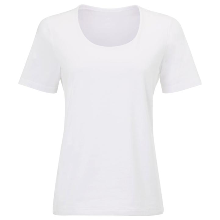 Kate Middleton's John Lewis Double Front Scoop Neck Top in White