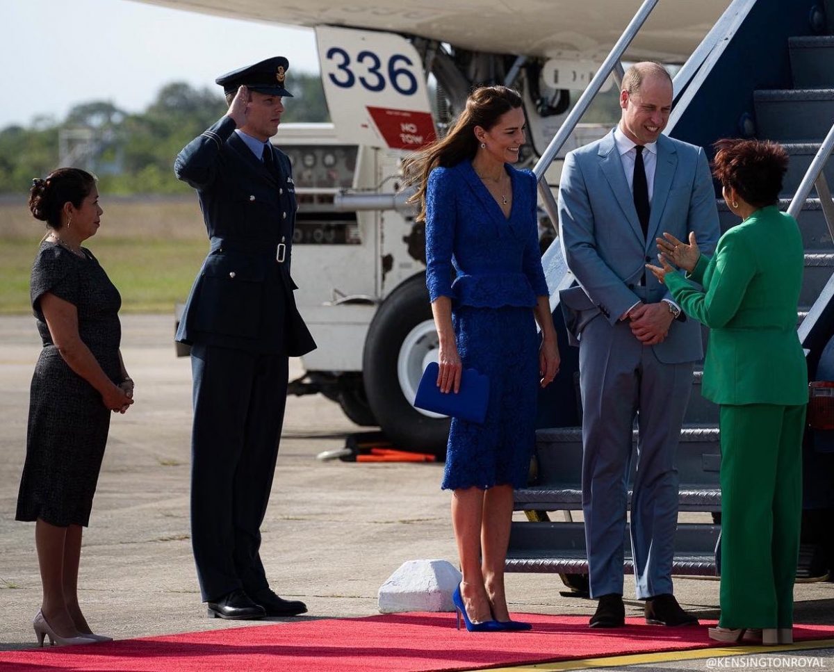 Kate Middleton Wears Vintage YSL Red Jacket For Her Belize Departure