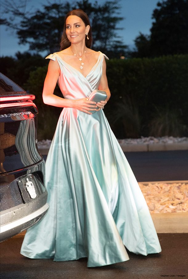 Duchess Kate: Silver Grecian-style Gown by Jenny Packham | Princess Kate