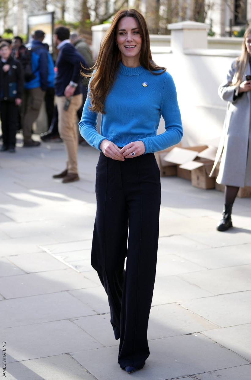 Kate Middleton's Blue Sweater by Alexander McQueen