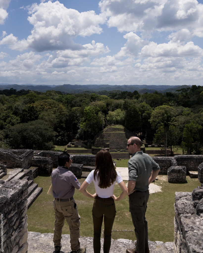 Kate Middleton Casual in Khaki at Ancient Mayan Ruins - Belize 2022