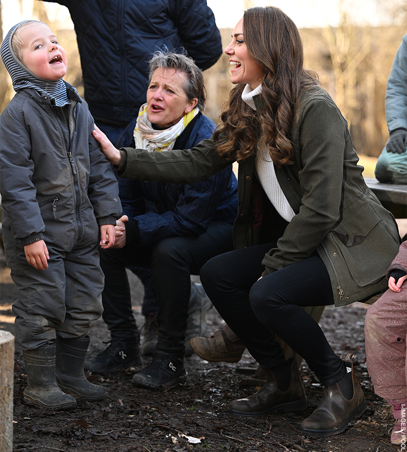 Kate Middleton wearing her brown Blundstone Chelsea boots during a visit to Copenhagen in Denmark