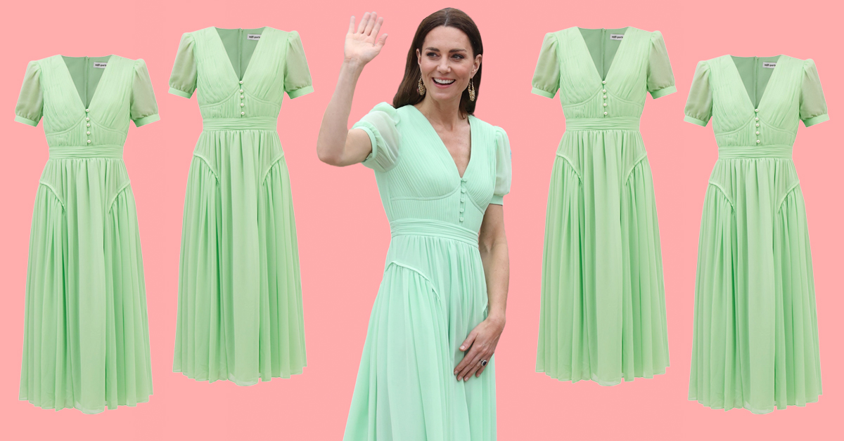 Kate Middleton's Mint-Green Dress Is Very Regencycore