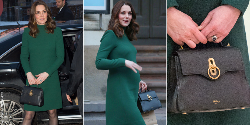 farvestof grund Metafor Kate Middleton's Mulberry Mini Seaton Bag in Black