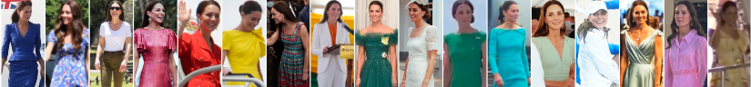Kate's outfits during the Caribbean tour