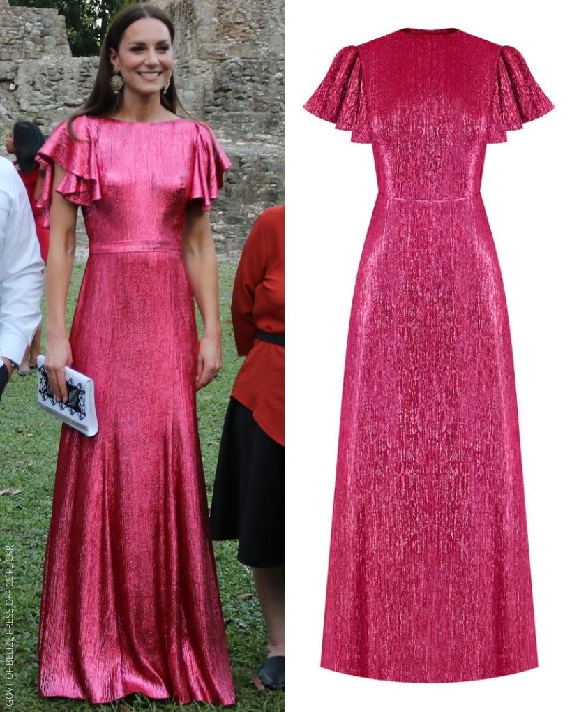 Princess Kate Ravishes in a $2,800 Plum Lace Dress