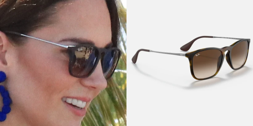 Kate Middleton's Ray-Ban Chris Sunglasses in Tortoise/Brown