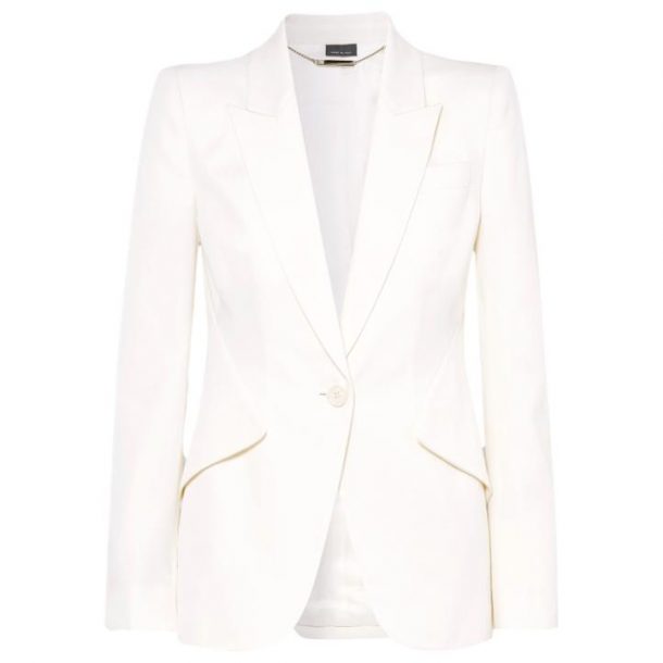 Kate Middleton's White Suit Jacket by Alexander McQueen