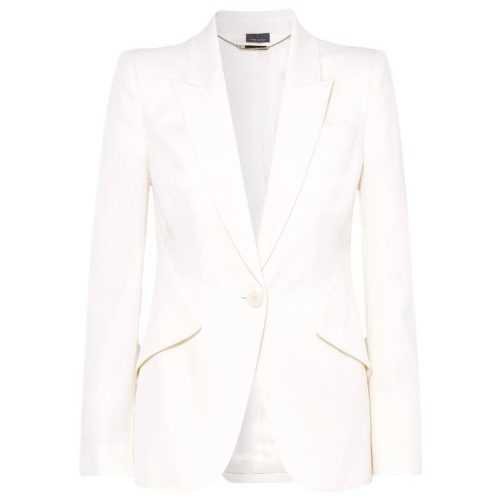 Alexander mcqueen white store suit