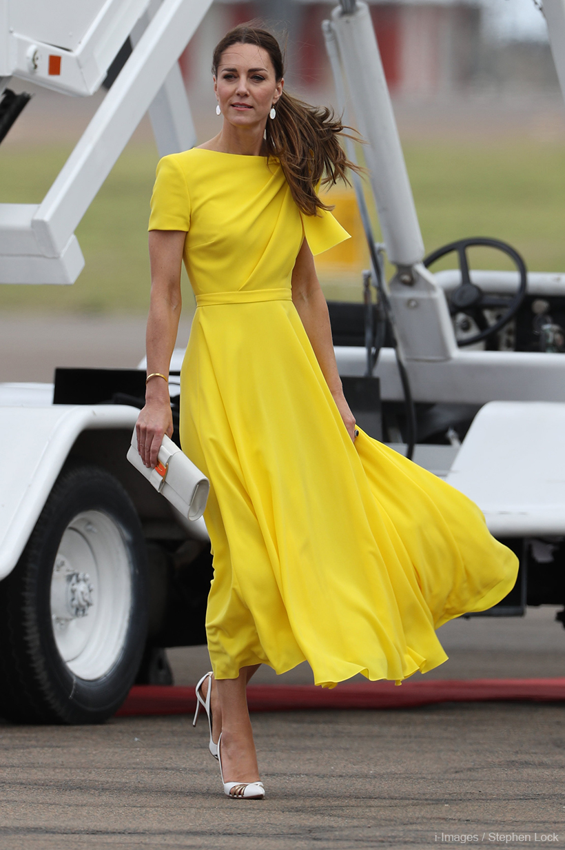 Kate Middleton s Yellow Dress by Roksanda at Jamaica Airport for