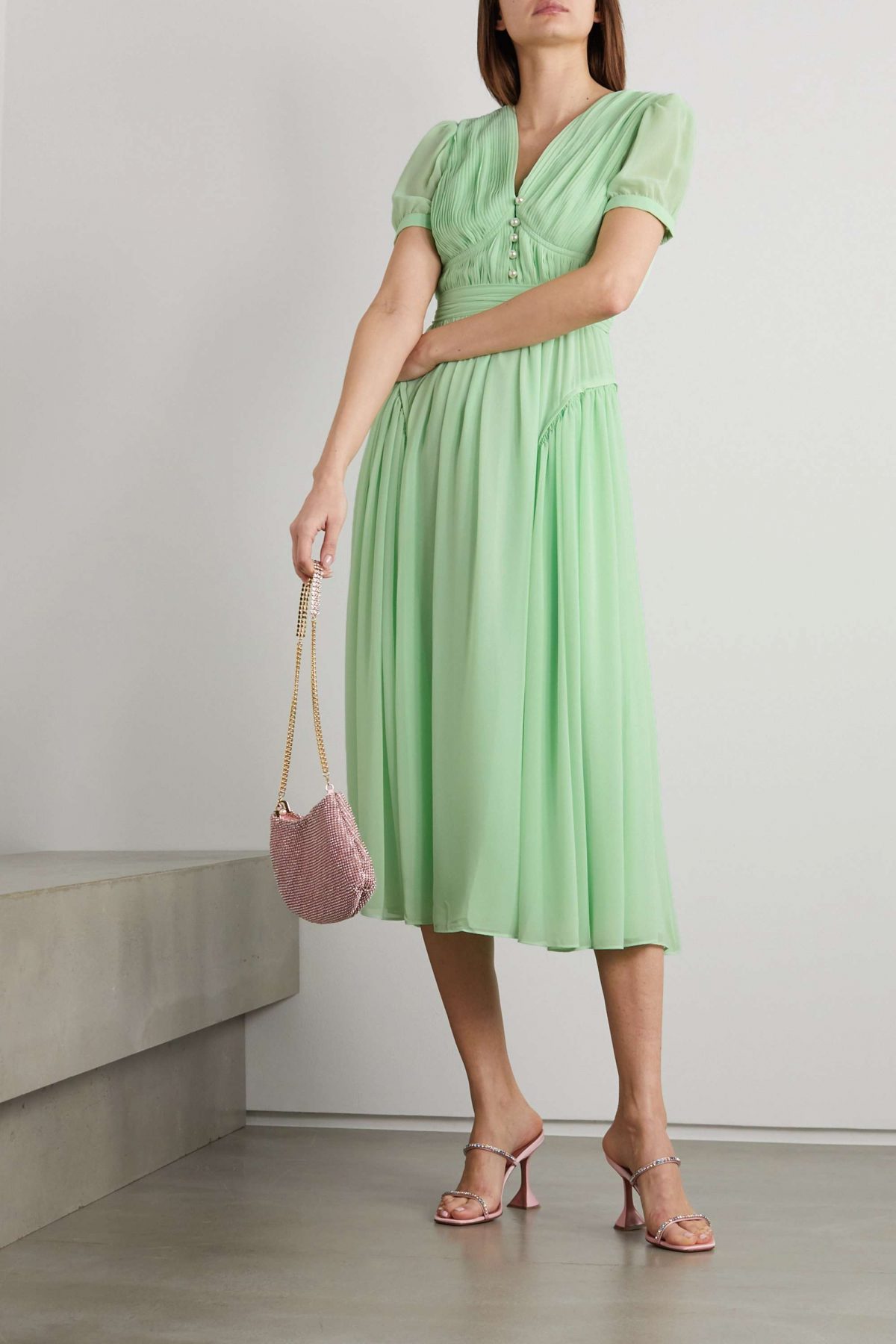 Mint Green Dress by Self Portrait