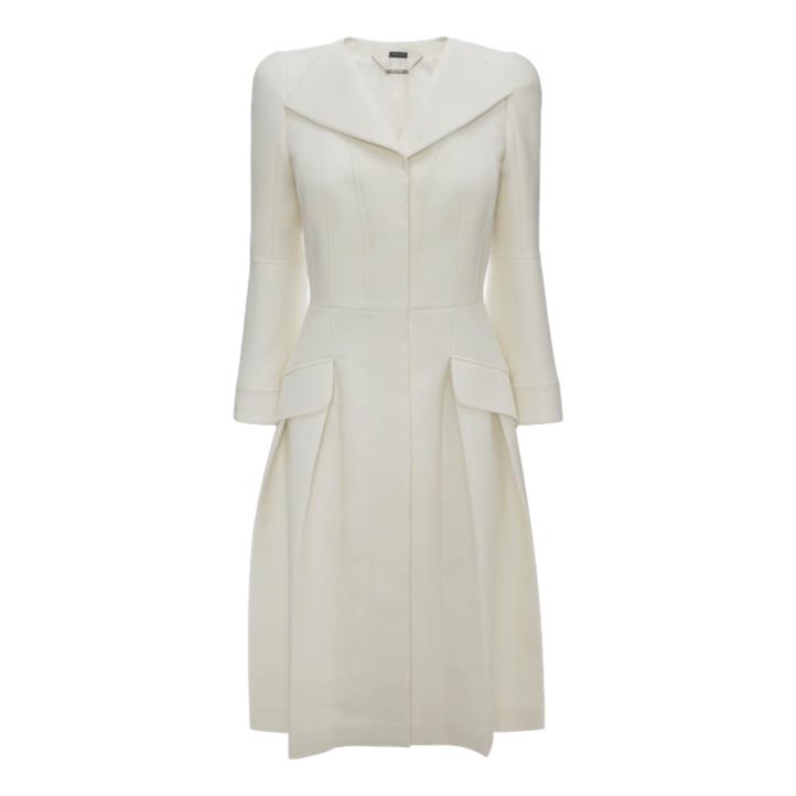 Kate Middleton's white coat by Alexander McQueen