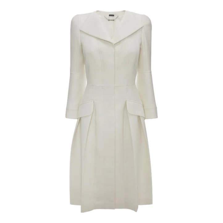 knee length dresses for ladies Vicky Ivory Dress Coat