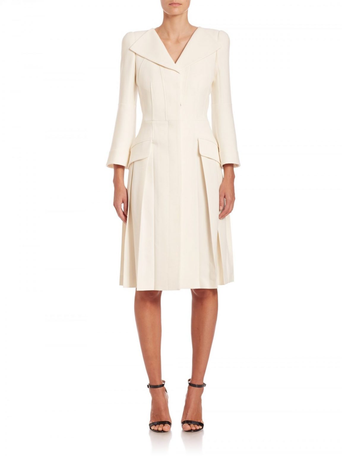 Kate Middleton's white coat by Alexander McQueen