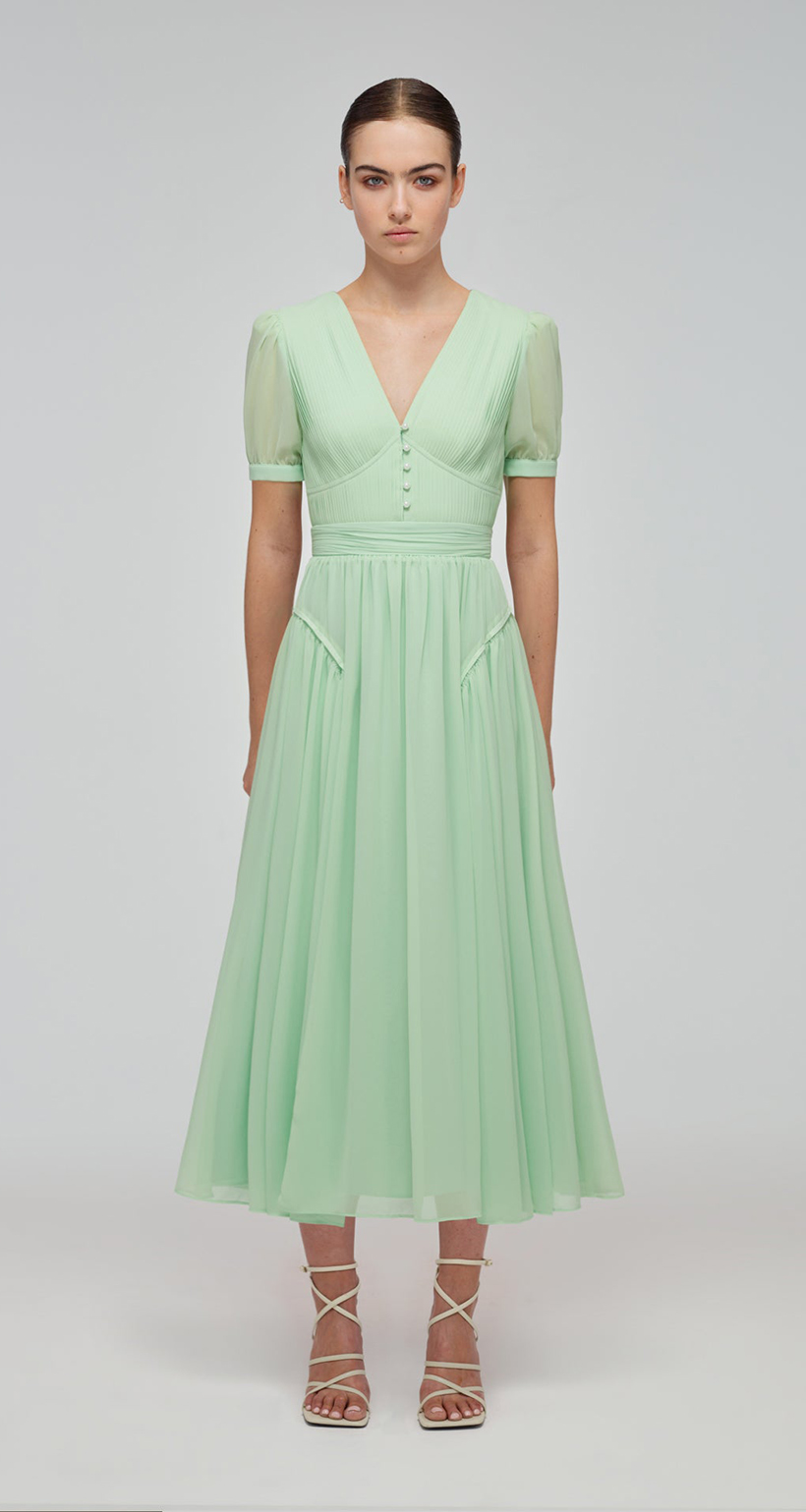 Mint green midi outlet dress