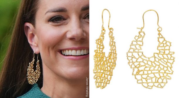 Kate Middleton's Nadia Irena Maya Gold Statement Hoop Earrings
