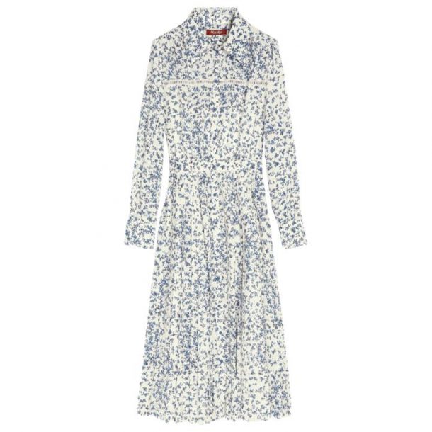 Max mara floral print dress hotsell