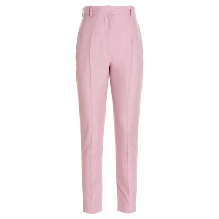【関税&送料込】Alexander Mcqueen Pink Regular Trousers With Alexander McQueen Pink regular trousers with pleats | TheDoubleF