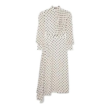 Kate Middleton's Alessandra Rich White and Brown Polka Dot Dress