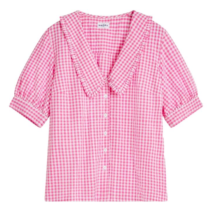 Gingham blouse on sale