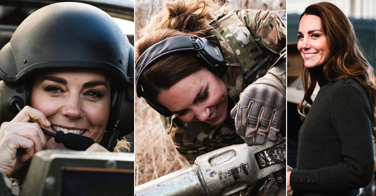 Duchess of Camouflage Kate Middleton wears military uniform in photos