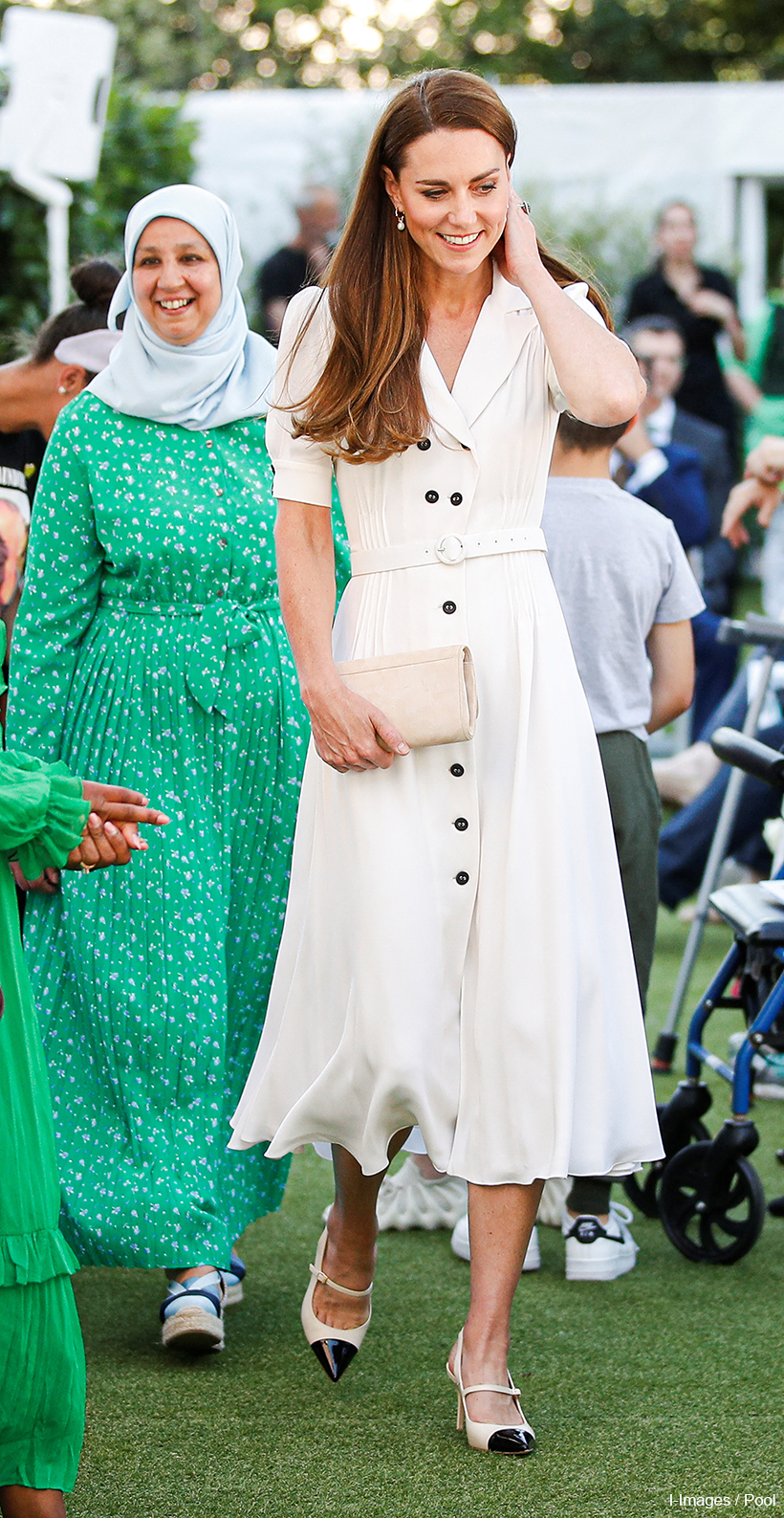 Kate Middleton wearing the Suzannah Dress