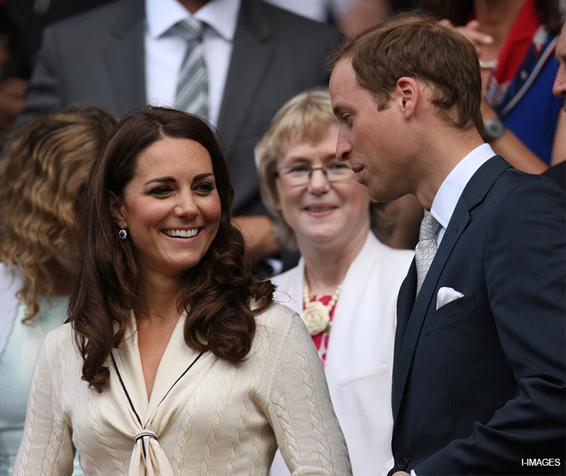 Kate Middleton at Wimbledon in 2012 in a cream sailor-inspired dress