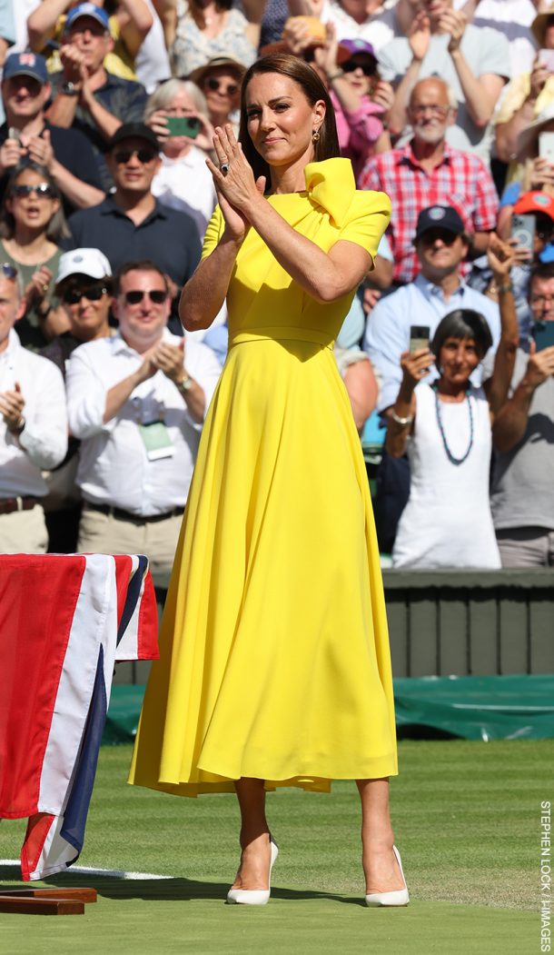 Kate Middleton is a Ray Of Sunshine in Yellow Dress at Wimbledon 2022