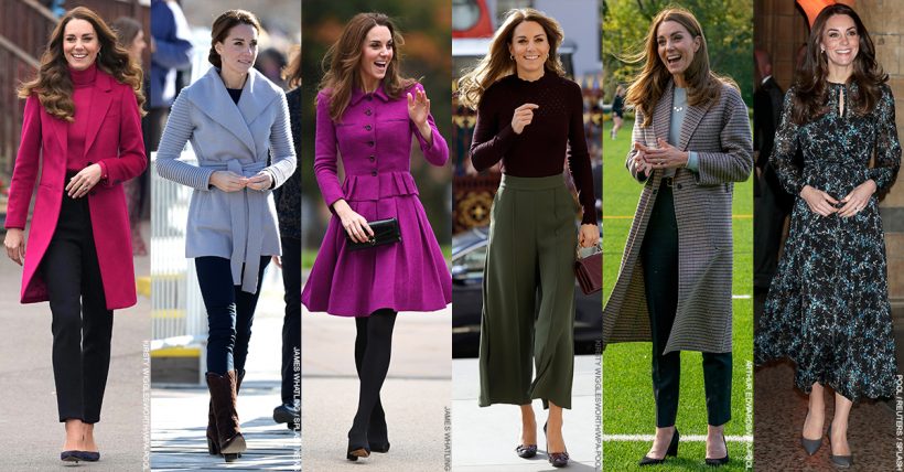 Six of Kate Middleton's autumnal outfits