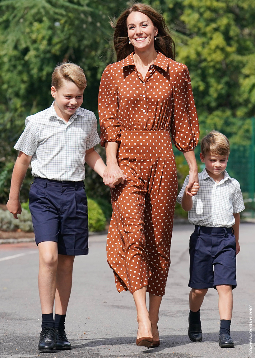 Rixo Izzy Polka Dot Brown Dress - Worn by Kate Middleton