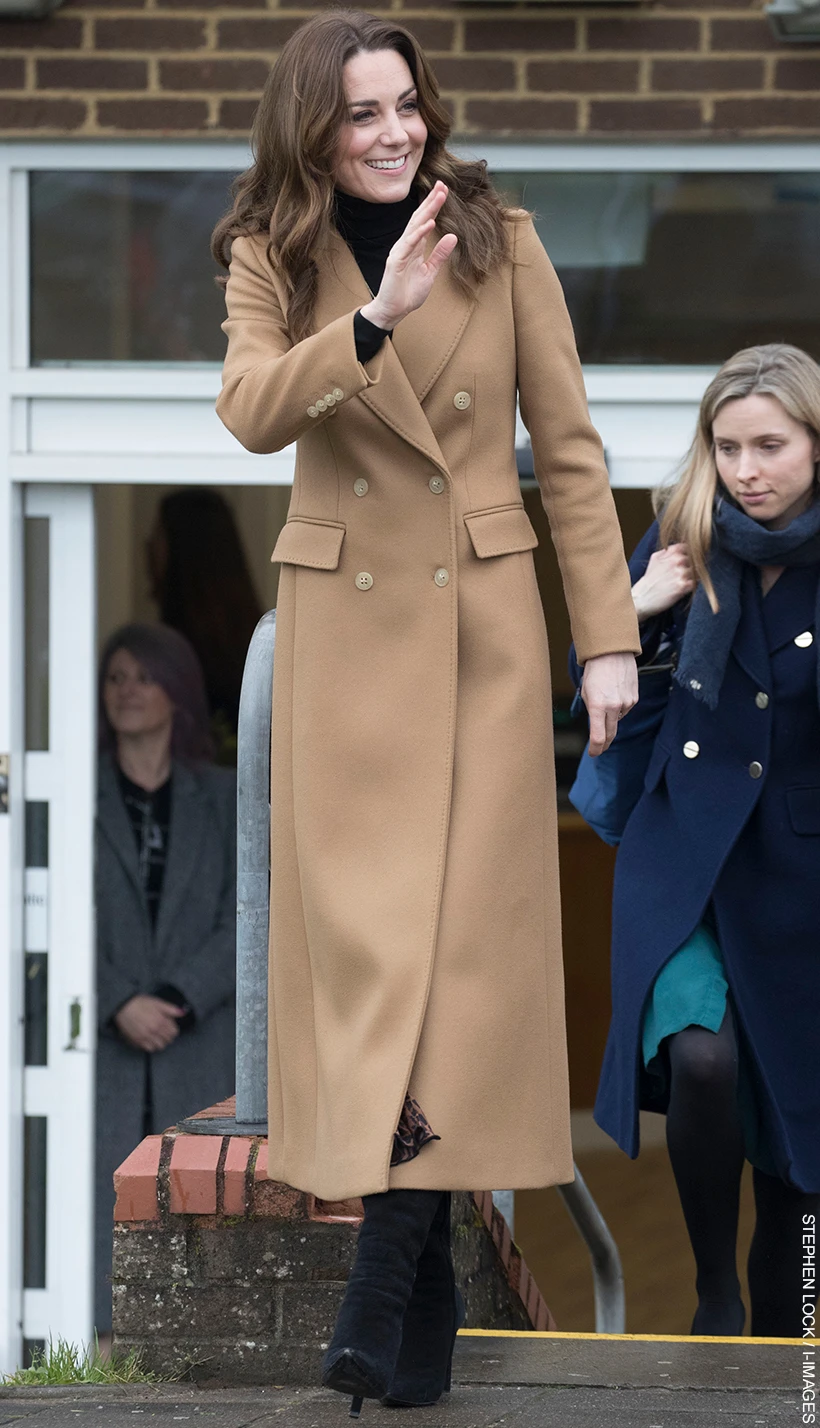 Kate Middleton's camel coat by Massimo Dutti