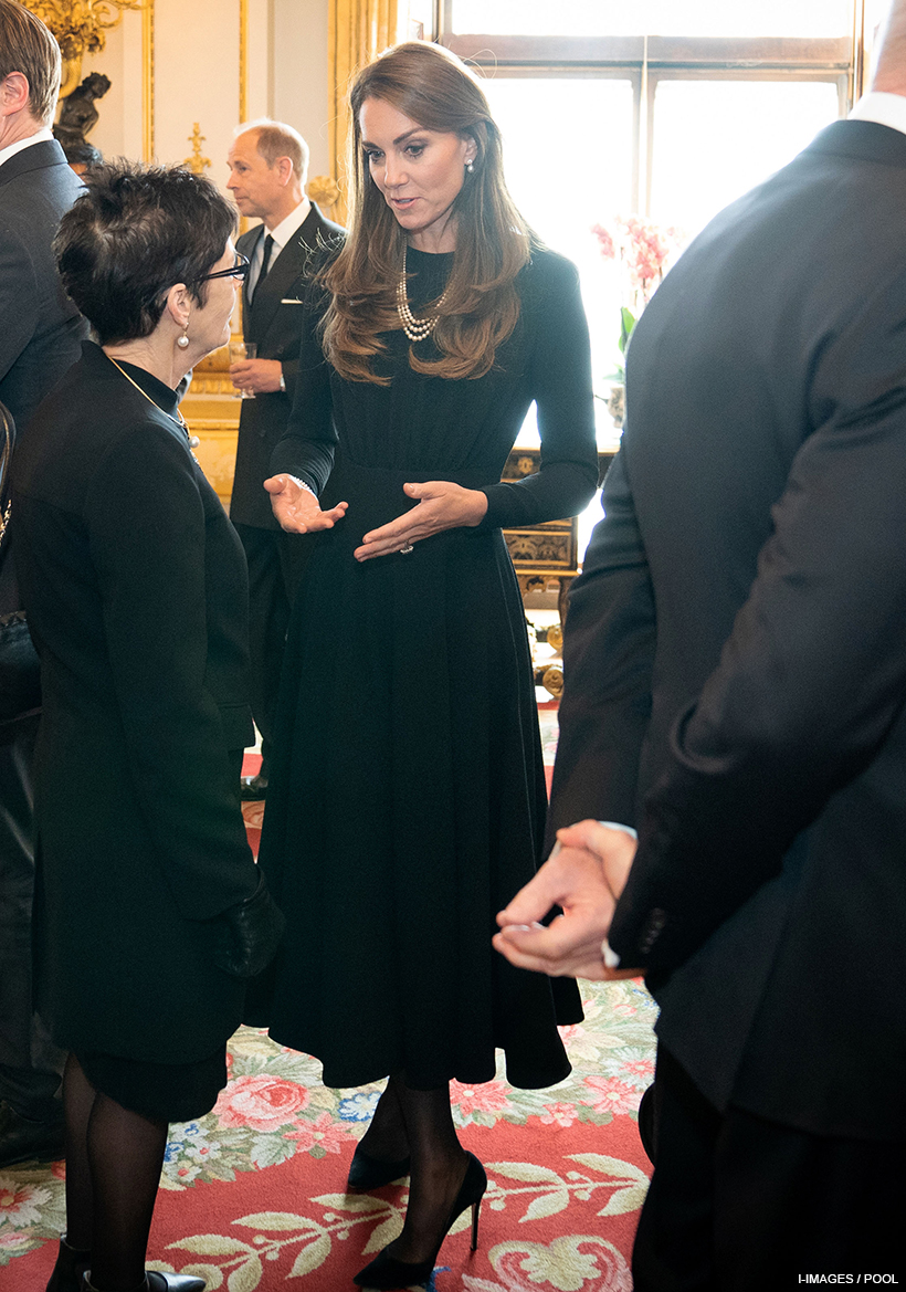 Kate Middleton's Emilia Wickstead Jorgie Dress in Black