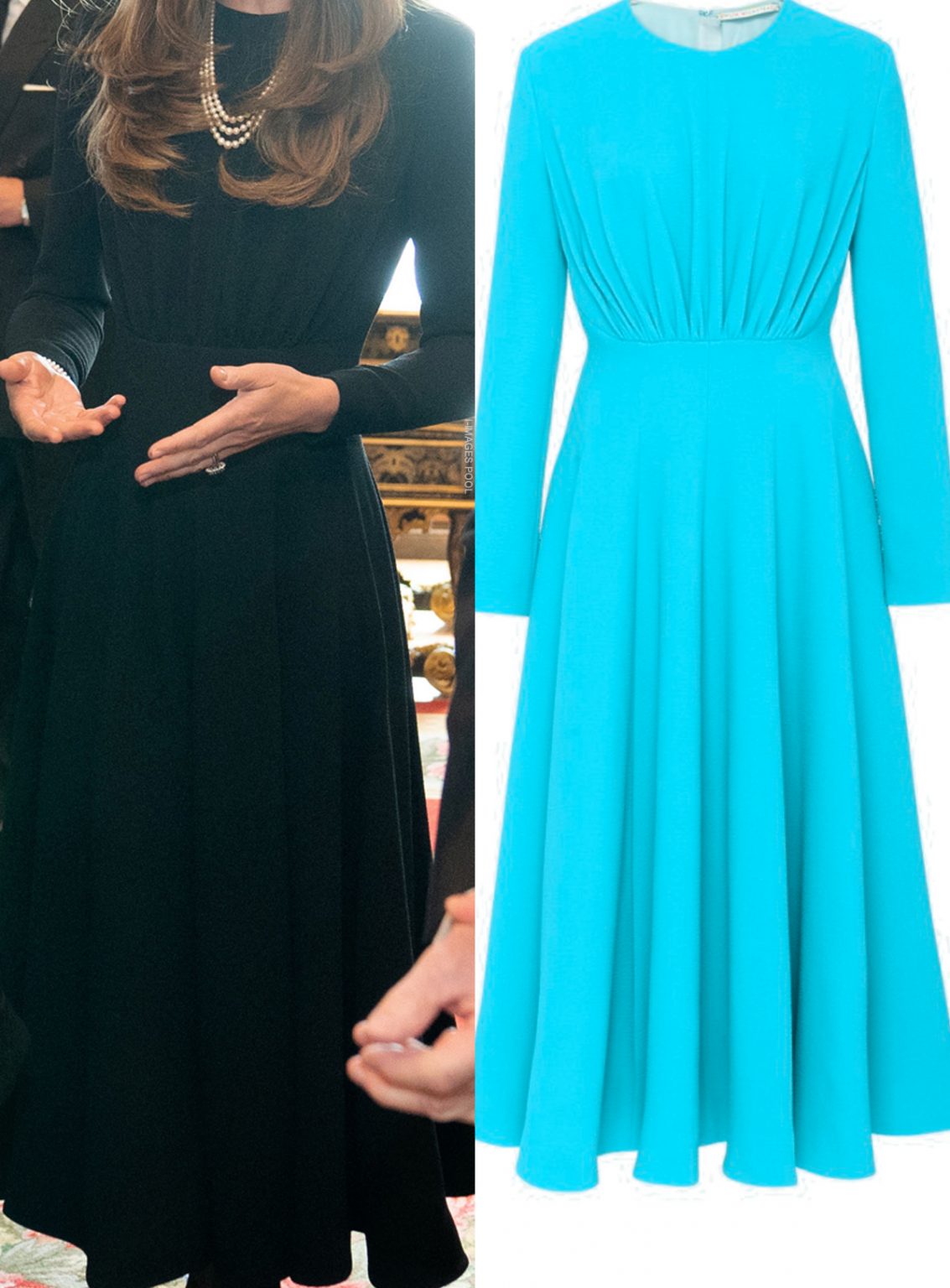 Kate Middleton's Emilia Wickstead Dress in Black