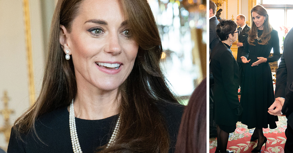 Kate Middleton wears Queen's Pearl Necklace To Luncheon