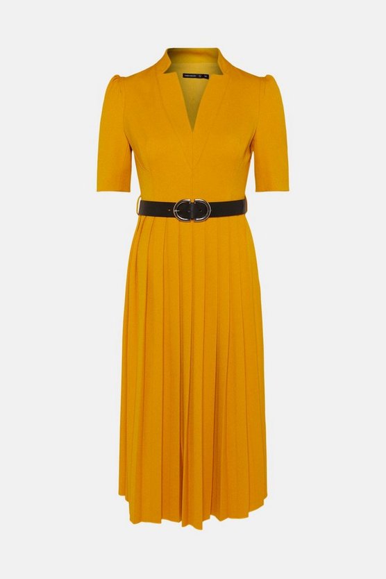 Kate Middleton's Yellow Dress - Karen Millen Forever Pleat Dress