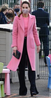 Kate in the pink Max & Co Runaway coat