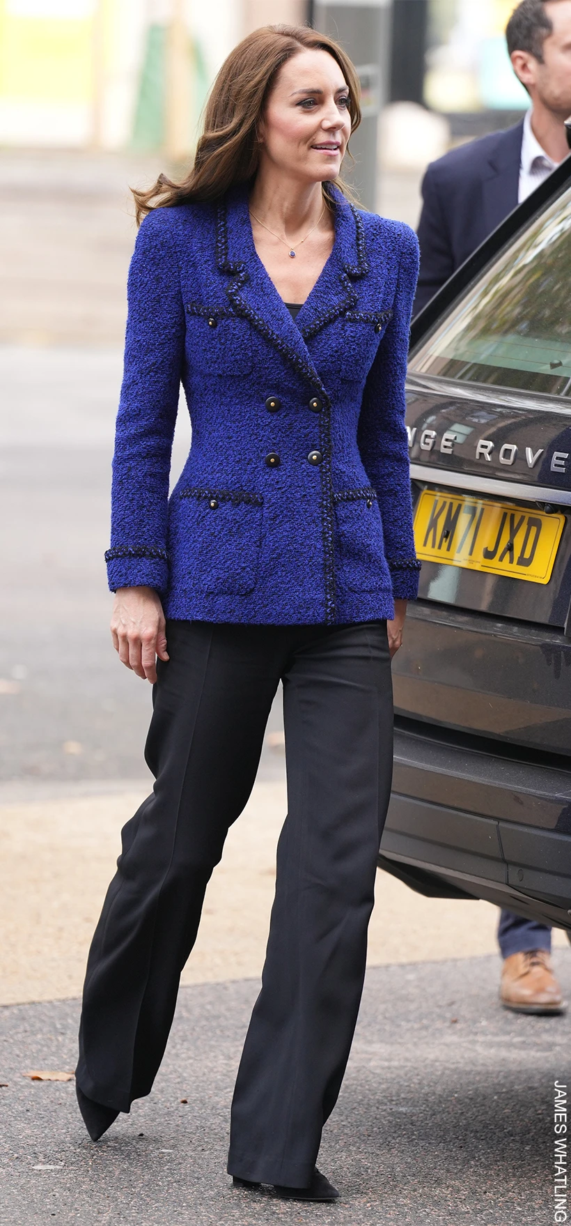Chanel Miranda Kerr Tweed Jacket Navy blue ref377776  Joli Closet