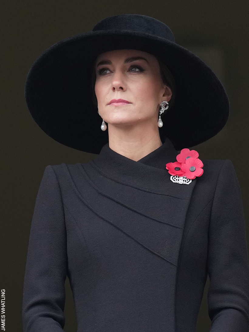 The Princess of Wales Debuts Catherine Walker Military Coat Dress at the 2022 National Service of Remembrance