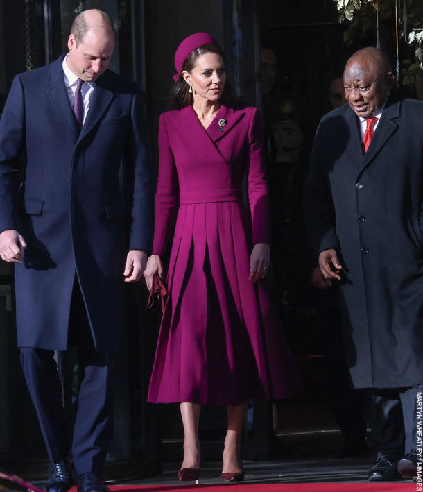 Kate Middleton in Purple Wickstead Outfit For South African State Visit