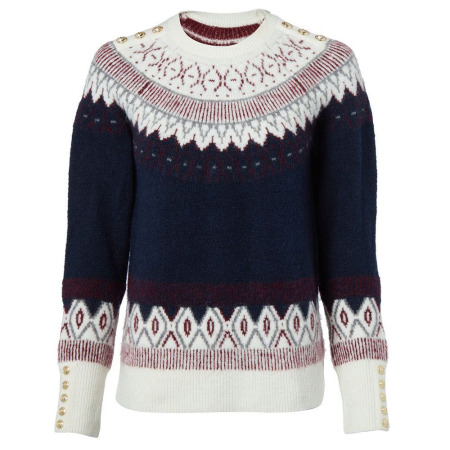 Kate Middleton's Fair Isle Cream Roll-Neck Sweater by Holland Cooper