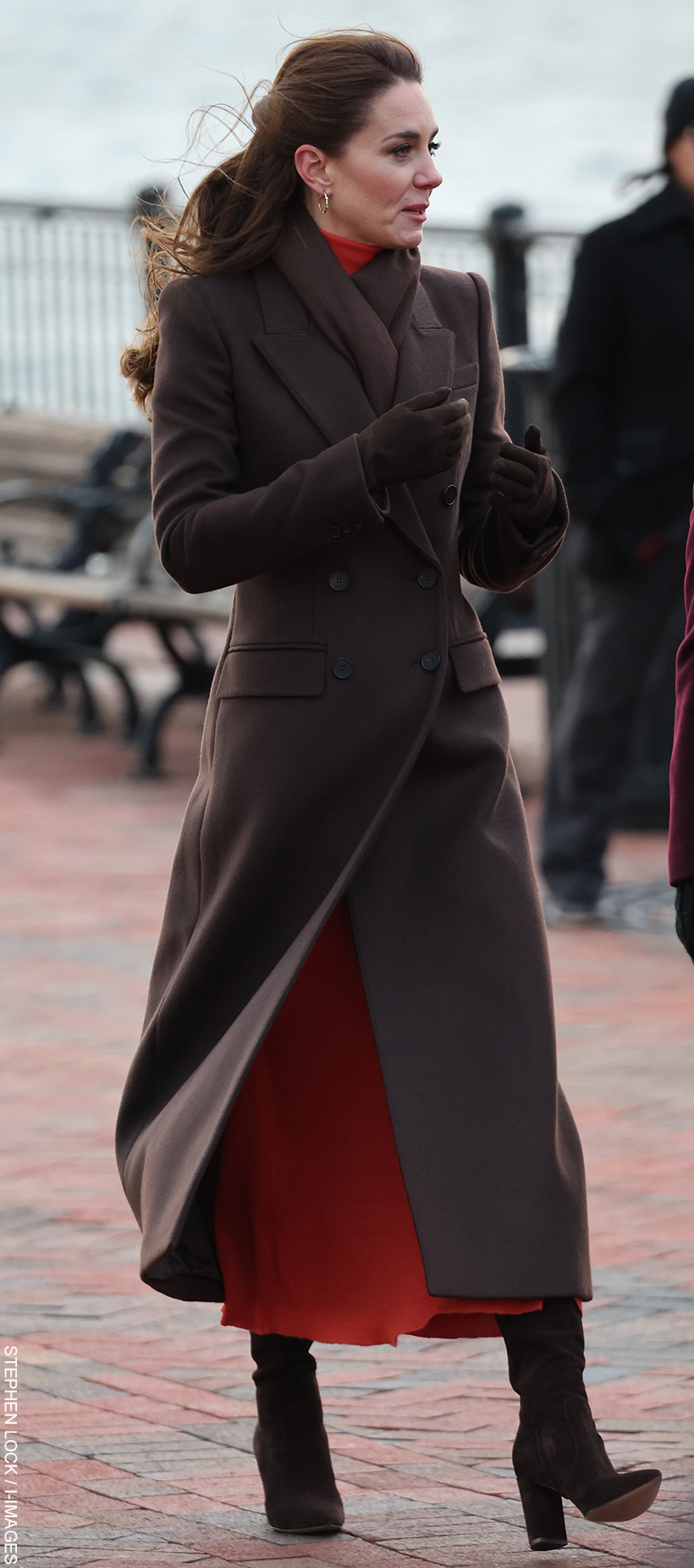 Kate Middleton's brown coat in Boston