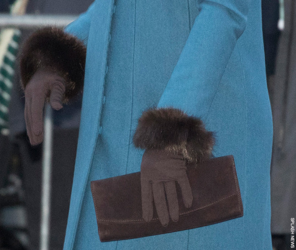 Kate Middleton's Cornelia James Clementine Gloves, Brown Fur Trim