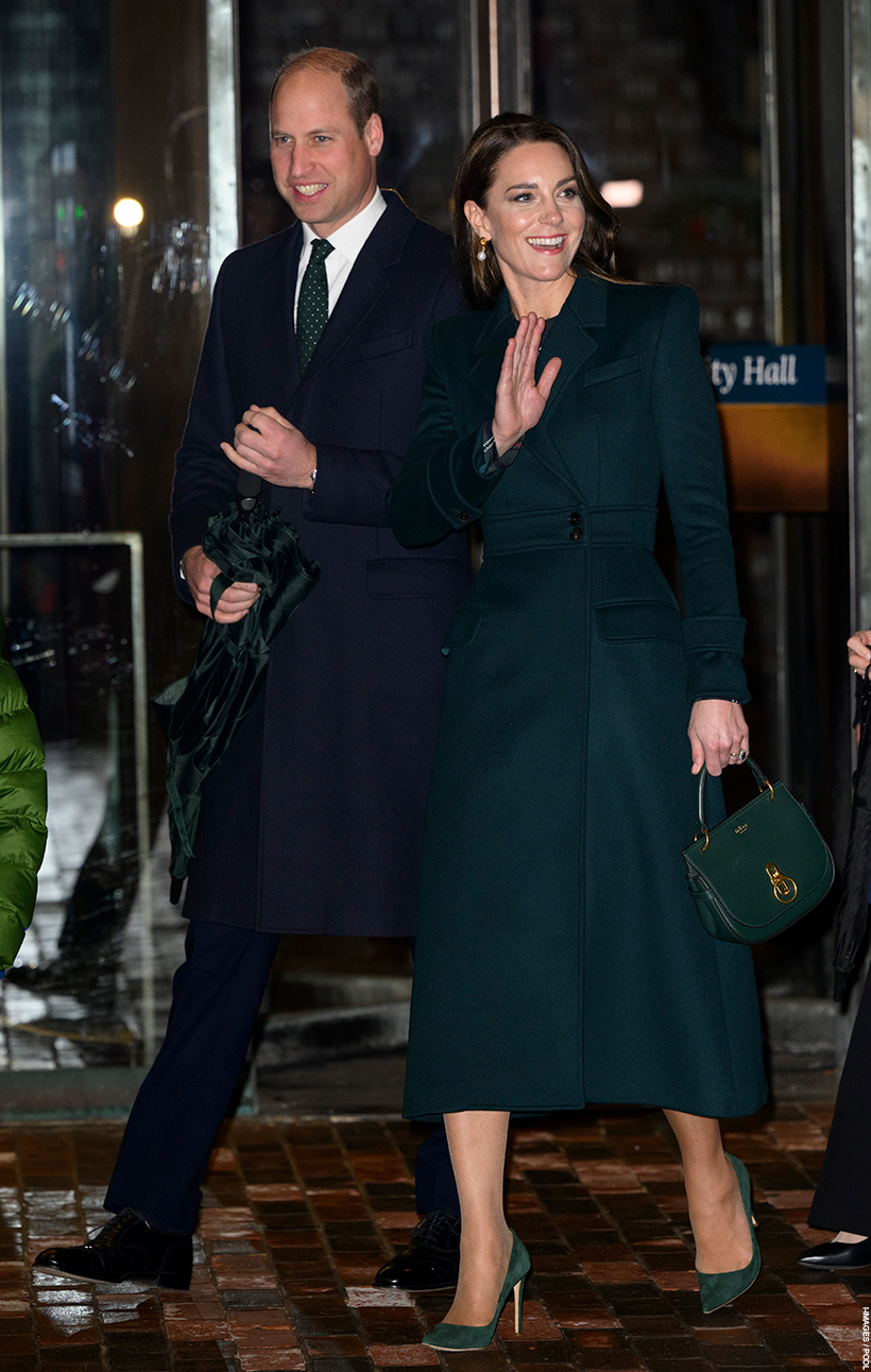 Kate Middleton's Tartan Burberry Dress & McQueen Coat In Boston