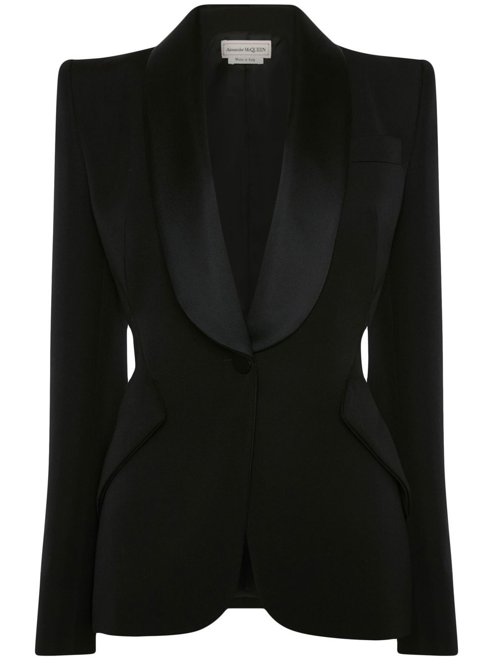 Kate Middleton's Alexander McQueen Leaf Tuxedo Jacket in Black