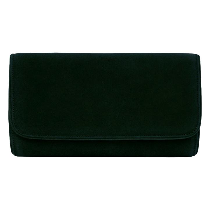 Emmy London Natasha Clutch in Greenery Suede