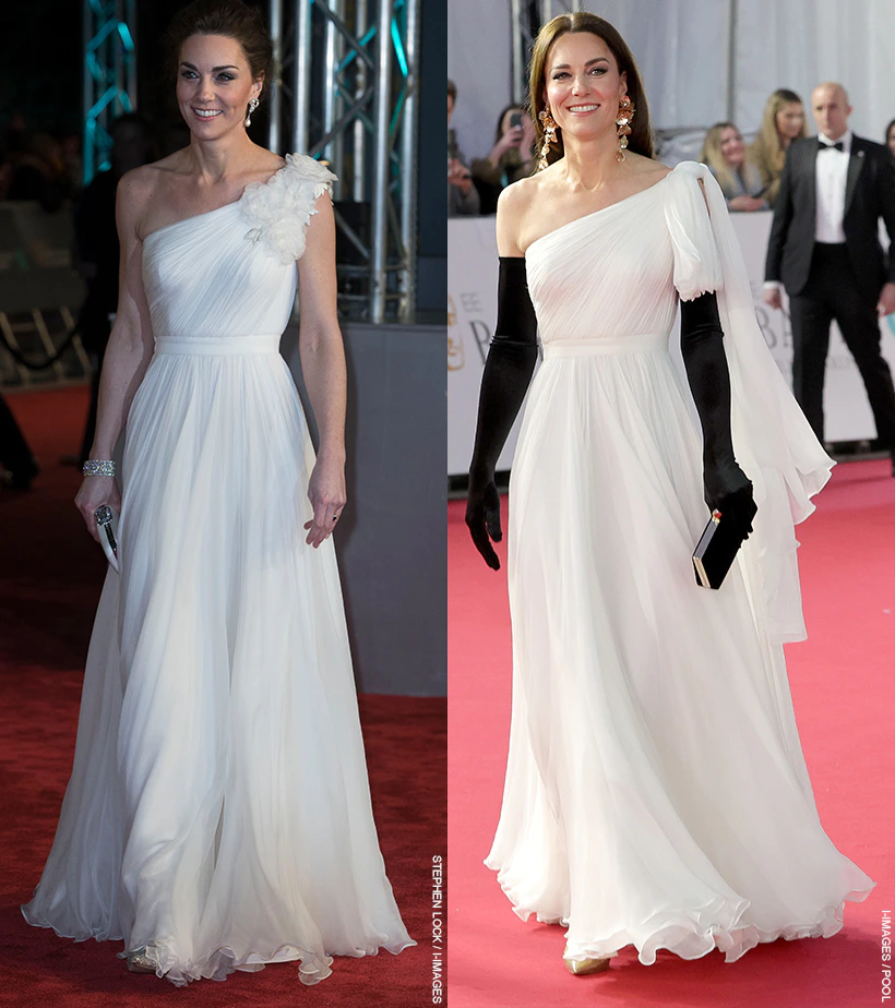 Kate Middleton repeats 8-year-old gown at BAFTAs 2020 with Prince William.  All pics - India Today
