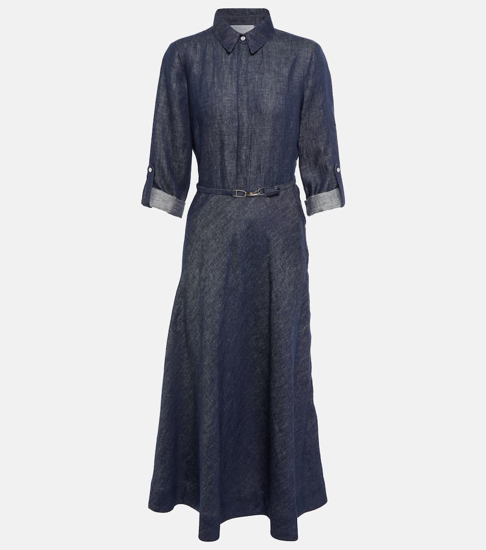 Kate Middleton's Gabriela Hearst Marley Blue Denim Shirt Dress