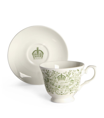 Harrods King Charles Coronation Teacup and Saucer